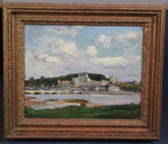 Alexander Jamieson (1873-1937) Amboise Castle, 13 x 16in.